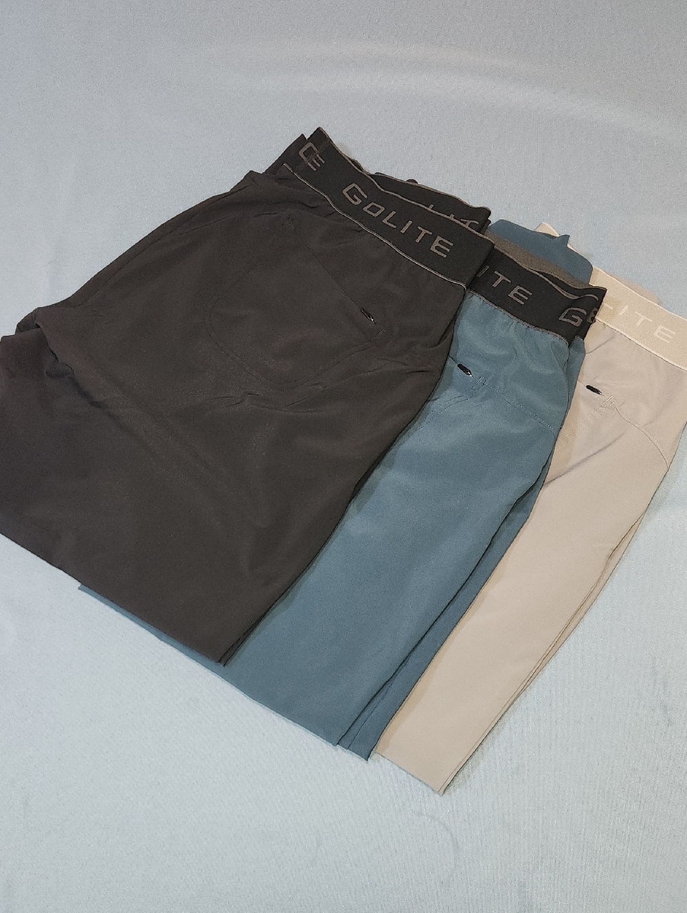 GOLITE Womens Performance Joggers (Lot Of 3) - Black, Blue, Beige. Size XL